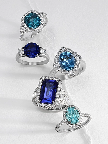 Gemstone Engagement Rings